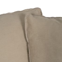 Sofá 3 Plazas Beige Tejido-Madera 216 X 94 X 93 cm