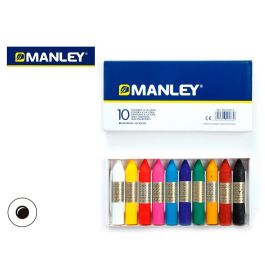 Manley Ceras 60 mm Colores Surtidos Estuche 10 Ud