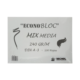 Michel Bloc Dibujo Multitécnicas Mix Media DIN A3 Encolado 100 Hojas 240 gr 297x420 mm