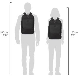 Dicota D32163-RPET Mochila FIVE para Portátil 15-17.3 pulgadas Negra de Poliéster Reciclado con Tirante para Hombro