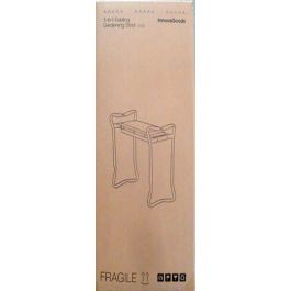 Inde Banco de Jardinería Plegable con Bolsa para Herramientas 58 x 27 x 12 cm