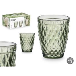 Vivalto Vaso Diamante Verde 250 ml, Vidrio, 8x10x8 cm (24 Unidades) Precio: 25.95000001. SKU: B12563XNH5