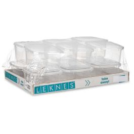 Fiambrera Plastico Rectangular 1000Ml Leknes 14X8CM (12 Unidades) Fiambrera Plastico Rectangular 1000Ml Leknes 14X8CM (12 Unidades)