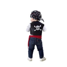 Creaciones Llopis Disfraz Pirata para Bebé, Incluye Chaleco, Pañuelo y Fajín, Talla 1-2 Años (Edad Mínima 1 Año), Color Negro Creaciones Llopis Disfraz Pirata para Bebé, Incluye Chaleco, Pañuelo y Fajín, Talla 1-2 Años (Edad Mínima 1 Año), Color Negro