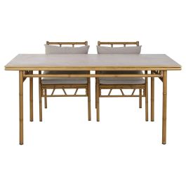 Muebles de Jardín Home ESPRIT Beige 160 x 90 x 75 cm 83 cm (5 Piezas)