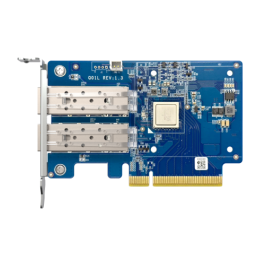 QNAP Tarjeta de expansión de red QXG-10G2SF-NXE, 2 puertos SFP+ 10GbE, PCI Express, compatible con Windows, Linux, Windows Server