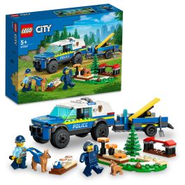 LEGO City Entrenamiento Móvil para Perros Policía, Juego Construcción 197 Piezas, Edad 5+