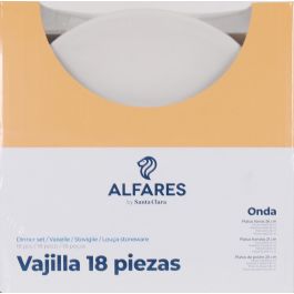 Vajilla Onda 18 Piezas Ivory Brillo Redonda - Santa Clara (2 Unidades) Vajilla Onda 18 Piezas Ivory Brillo Redonda - Santa Clara (2 Unidades)