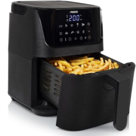 Princess 182031 Freidora de Aire Digital Mini Airfryer Sin Aceite 1350W, 3.5L | Hornea, Asa, Cocina | 10 Programas Negro