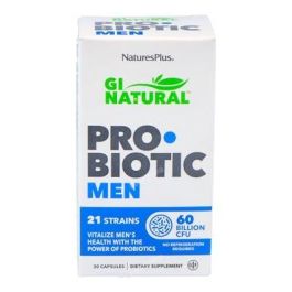 NATURES PLUS GI Natural Probiotic Men, 30 Cápsulas de Apoyo para la Función Reproductiva Masculina, Apto para Vegetarianos Precio: 40.5000002. SKU: B1563S2QEZ