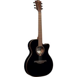 Guitarra Acústica Lâg Auditorium Slim Cutaway Tramontane 118 A/E - Negra