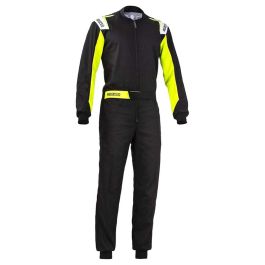 Sparco S002343NRGF1S Mono de Kart Rookie 2020 Elástico Perforado Negro y Amarillo Talla S