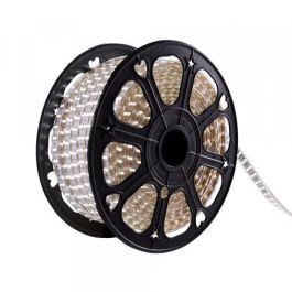Tira de Leds COB Autorectificada 220VAC 10W/m IP65 - 50 Metros Cinta 3M Blanco Cálido 3000K