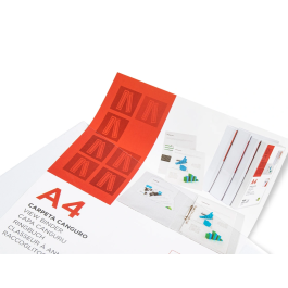 Liderpapel Carpeta Canguro 4 Anillas Mixtas A4 Plástico Color Blanco