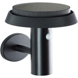 Brilliant BRI4004353437823 Aplique de Exterior Alvero LED y Solar con Detector de Movimiento, 4 W, Negro, Metal y Plástico Brilliant BRI4004353437823 Aplique de Exterior Alvero LED y Solar con Detector de Movimiento, 4 W, Negro, Metal y Plástico