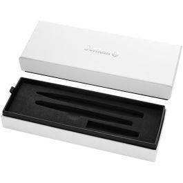 Pelikan Bolígrafo y Estilográfica Jazz Noble Elegance Saphire Bl. Azul/Plata, Punta M, Acero Inoxidable, Caja de Regalo