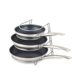 Confortime Organizador de Sartenes Grey 24.5 x 27 x 23 cm (12 Unidades)