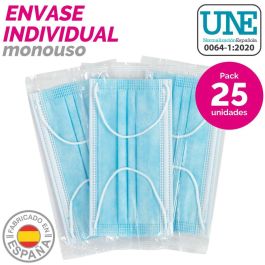 Caja de mascarillas higiénicas SensiKare 25 Piezas (12 Unidades) Caja de mascarillas higiénicas SensiKare 25 Piezas (12 Unidades)