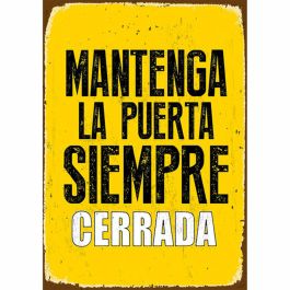 Placa Magnet & Steel Mantenga la Puerta Siempre Cerrada 14,8 x 21 cm Precio: 7.95000008. SKU: B1J8W2RE4T