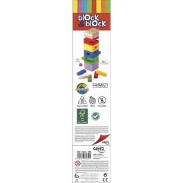 Juego block a block colores de madera 8x30x8 cm Juego block a block colores de madera 8x30x8 cm