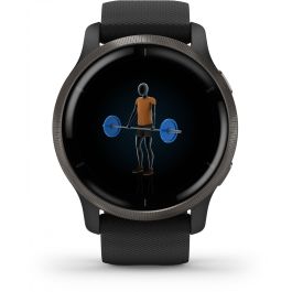 Garmin Venu 2 Smartwatch GPS 45mm, Reloj Inteligente Fitness con Música, Pagos y Monitor de Salud, Color Negro