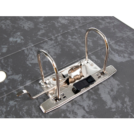 Liderpapel Archivador de Palanca Folio Negro Lomo 80mm Compresor Metálico