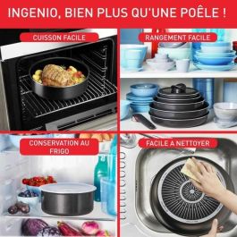 TEFAL INGENIO Easy Plus Cacerola 18 cm, Antiinducción, Antiadherente, Apilable, Apta para lavavajillas L1509202