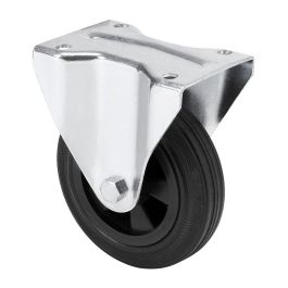 Ruedas Alex Rueda Fija con Placa y Eje Liso Negro 80 kg Ø 10 cm Precio: 6.50000021. SKU: B1HE5D7AJP