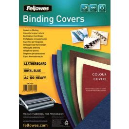 Fellowes 5371305 PACK 100 PORTADAS SIMIL PIEL A4 250 GR. AZUL Precio: 20.50000029. SKU: S8407243