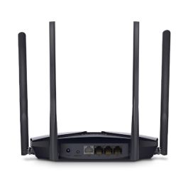 Mercusys MR80X Router Inalámbrico Gigabit Ethernet Doble Banda (2,4 GHz / 5 GHz) Wi-Fi 6 (802.11ax) Negro