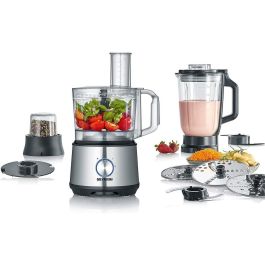 Severin KM3892 Robot de cocina multifunción 1200W, Batidora 1.5L, Picadora 3 discos, Amasadora, Molinillo, 2 velocidades + Pulso