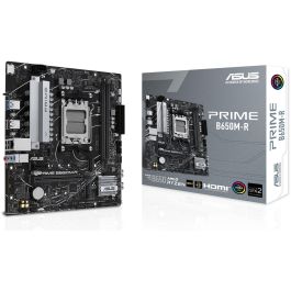 Asus PRIME B650M-R Placa Base AMD B650 Socket AM5 micro ATX, Compatible con AMD Ryzen, DDR5-SDRAM, M.2, SATA III, RAID, 2.5 Gigabit Ethernet, 90MB1H30-M0EAY0