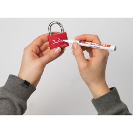 ABUS T65AL SL 5 Candado de Aluminio Blanco con Llave Convencional y Grillete de Acero Endurecido