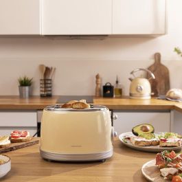 Cecotec Vintage 800 Tostadora Acero Inoxidable 2 Ranuras Extra Anchas 3.8cm 850W 6 Niveles Tostado Descongelar Amarillo Cecotec Vintage 800 Tostadora Acero Inoxidable 2 Ranuras Extra Anchas 3.8cm 850W 6 Niveles Tostado Descongelar Amarillo