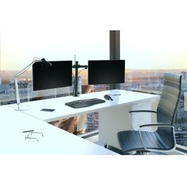 Kensington Brazo Doble Monitor SmartFit Ergo Extensible K55409WW, Soporte para 2 Pantallas hasta 34", 8 kg, Ajuste Ergonómico, Negro