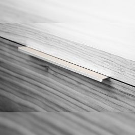 Emuca Lote de 10 tiradores para mueble Picanya, L104mm, intereje 64mm, Aluminio, Anodizado mate