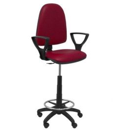 Taburete Piqueras Y Crespo Ayna Brazos Fijos Ergonomico Mecanismo De Contacto Permanente Regulable En Altura Y Aro Reposapies Asiento Y Respaldo Tapizados Similpiel Granate Precio: 232.88999954. SKU: S5704217