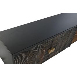 Mueble Tv Colonial DKD Home Decor Negro 40 x 50 x 160 cm Mueble Tv Colonial DKD Home Decor Negro 40 x 50 x 160 cm