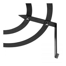 Vaello Trébede de Forja Redondo Hierro Forjado Ø30 cm Negro Compatible con Paelleras