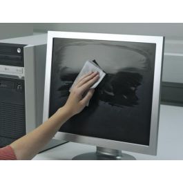 Durable SCREENCLEAN 50 Toallitas Húmedas para Pantallas, Limpieza Suave Sin Alcohol, Antiestático, Pack Individual