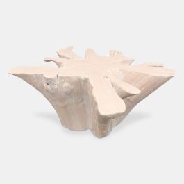 Mesa de Centro Home ESPRIT Blanco 90 x 90 x 44 cm