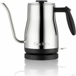 BODUM - BISTRO Hervidor eléctrico con pico largo, 1.200 W, 1,0 l, acero inoxidable