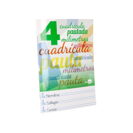 Liderpapel Pautaguia Libreta Cuadriculada Pautada 4 mm, 32 Hojas, Tapa Blanda, A5, 70 g