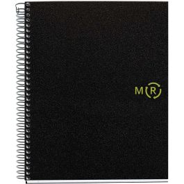 Miquelrius Cuaderno Reciclado NB-4 A5 120 Hojas Tapas Polipropileno, 6039 - 100% Reciclado, Cuadrícula 5mm, Espiral COILOCK, Certificación FSC