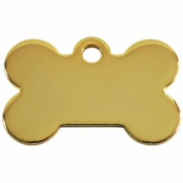 Placa identificativa para collar Imarc Bone Dorado