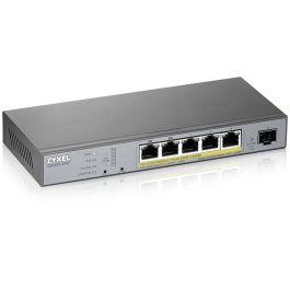 Zyxel GS1350-6HP-EU0101F Switch Gestionado L2, 5 Puertos Gigabit Ethernet, PoE, Gris