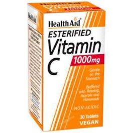 HEALTH AID Vitamina C Esterificada 1000mg 30 Comprimidos. Vegan. No Ácida, Alta Absorción y Suave al Estómago Precio: 22.4999995. SKU: B15X3RAQBC