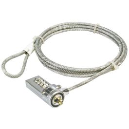 Logilink Cable antirrobo para portátil con combinación de 4 cifras, 1.50 metros, acero