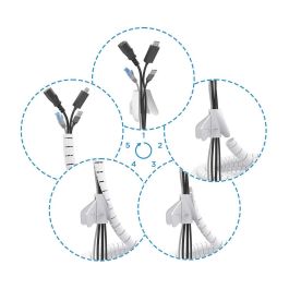 Aisens A151-0919 Organizador de Cables en Espiral 3m Blanco, Plástico Resistente y Flexible, hasta 25mm Diámetro Aisens A151-0919 Organizador de Cables en Espiral 3m Blanco, Plástico Resistente y Flexible, hasta 25mm Diámetro
