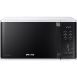 Samsung Microondas Solo 23L con Control Electrónico, Función Mantener Caliente, Descongelación Rápida y a Vapor, Blanco